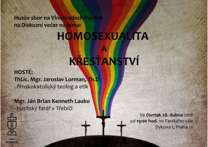 Diskuze: Homosexualita a křesťanství 28. dubna