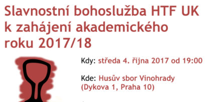 Slavnostní bohoslužba k zahájení akademického roku