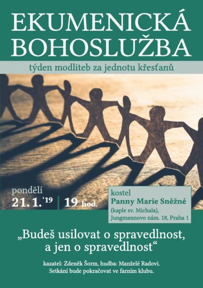 Ekumenická bohoslužba u Panny Marie Sněžné v rámci Týdne modliteb za jednotu křesťanů